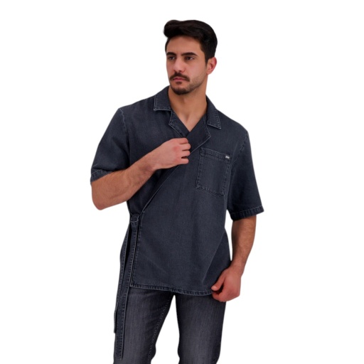 [01-010-100-004-K160-L] Kimono homme en jeans -KIMO (L)