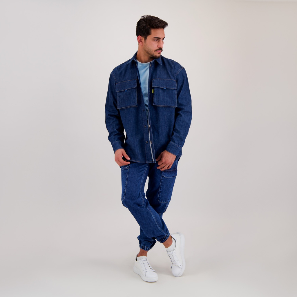 Chemise workwear homme en jeans - WAAD