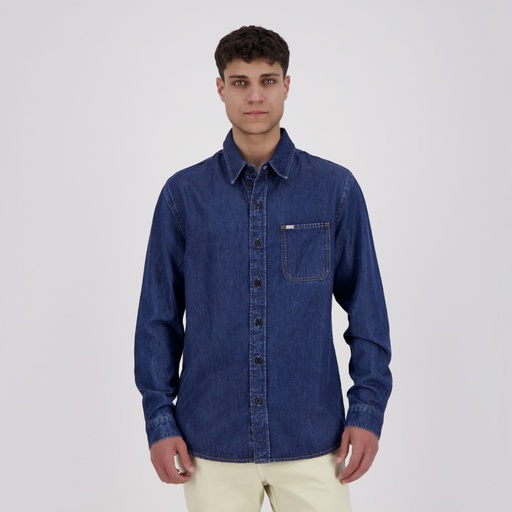 [01-010-09-079-K490-L] Chemise homme en jeans - TAJ (L)