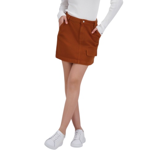 Jupe mini femme  avec poche à rabat - MARAM