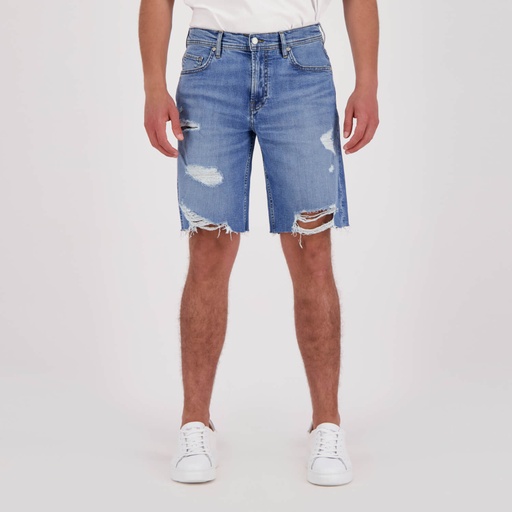 [01-010-18-076-K412-30] Short homme en jeans avec déchirures - YASSINE (30)