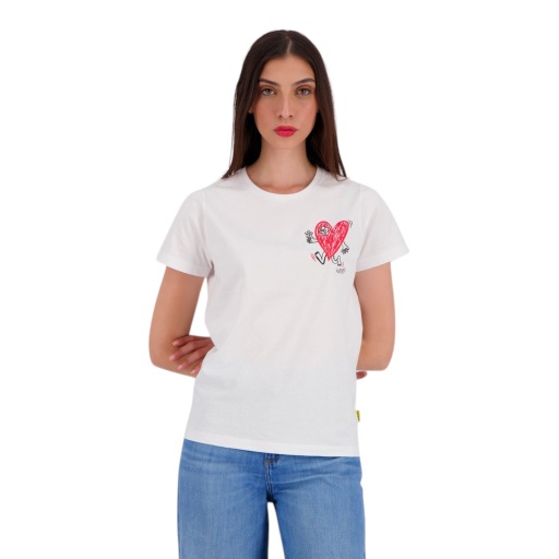 [05-010-02-609-K000-L] T-shirt femme manches courtes COEUR (L)