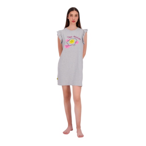 [05-010-17-099-K025-L] Robe de pyjama femme avec volant تفرشيكة TIME (L)