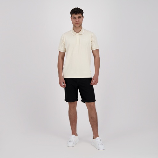 [05-010-15-067-K005-L] Polo homme manches courtes en jersey avec broderie (Beige, L)