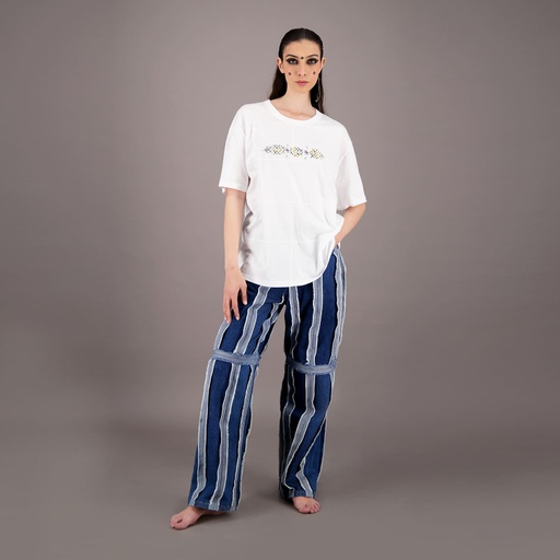 [05-010-02-666-K000-L/XL] T-shirt oversized unisexe كون كيما انتي UPCYCLING METHODS - TUNIS FASHION WEEK 2024 (L/XL)