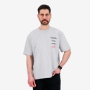 T-shirt oversized homme manches courtes FRIENDS LOVE WORK فلوس