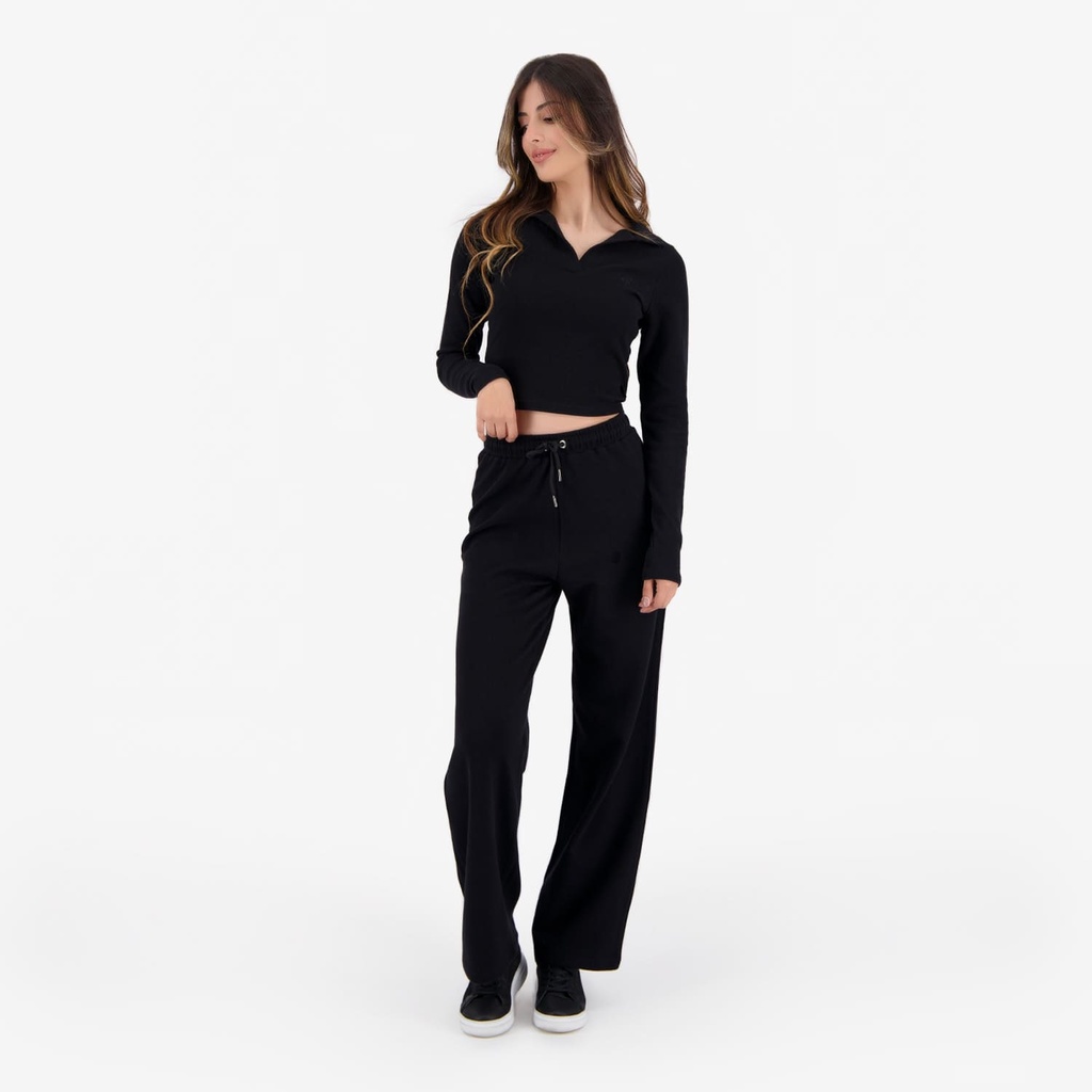 Pantalon côtelé femme wide leg