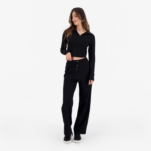 Pantalon côtelé femme wide leg