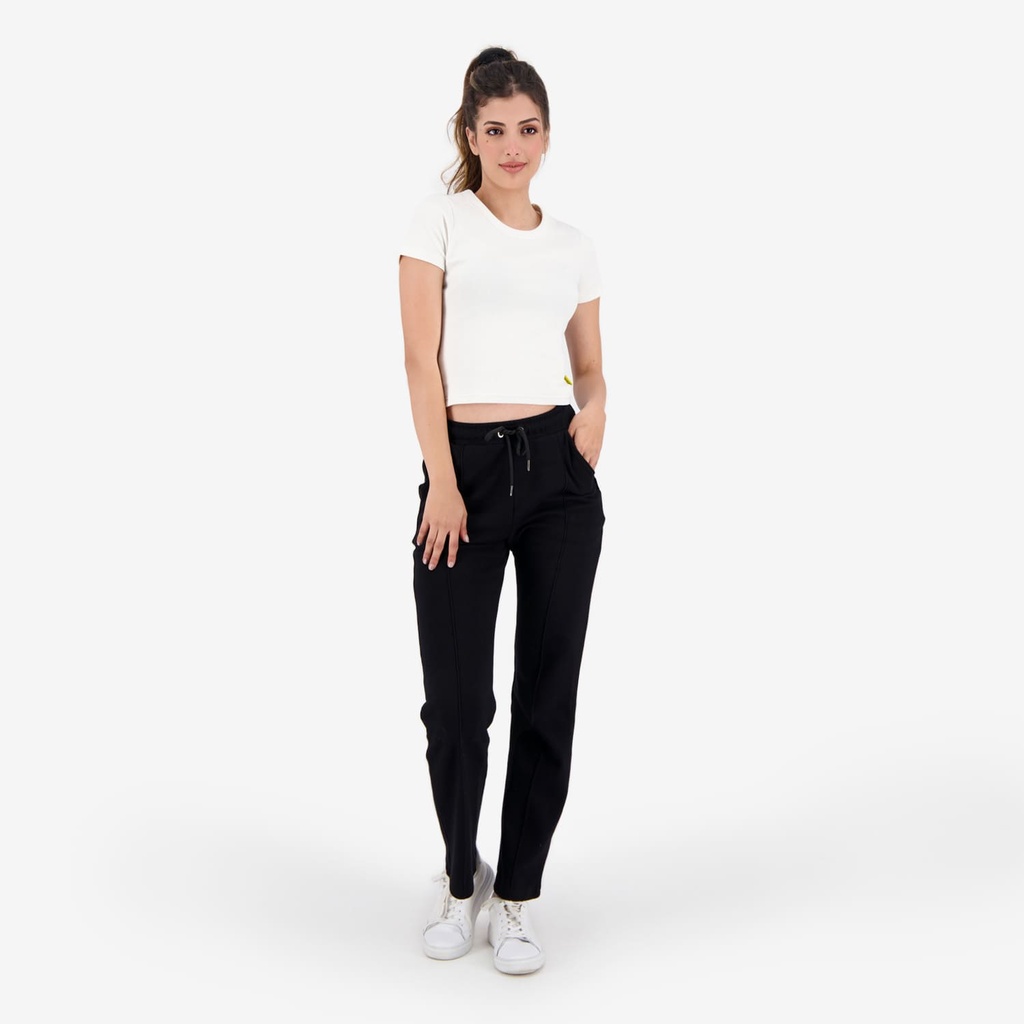 Jogger chino femme jambe droite