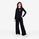 Pantalon côtelé fille wide leg