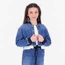 Bombers fille en jeans
