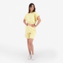 Sweat crop femme sans manches avec broderie