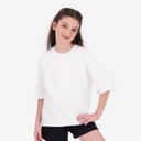 Sweat oversized fille manches courtes