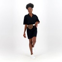 Robe femme manches courtes avec col chemisier