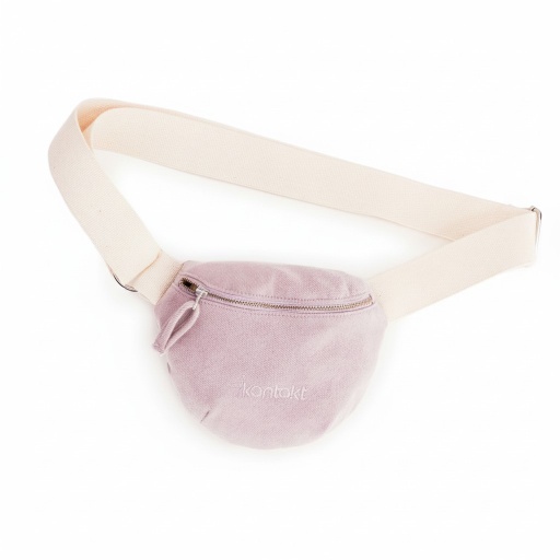 [01-010-127-006-K973-U] Mini Sac Banane Unisexe en jeans (Jeans Mauve Pastel)