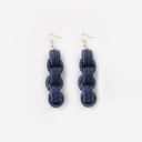 Boucle d'oreille chaine denim