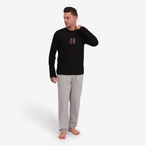 [05-010-16-299-K249-L] Pyjama homme manches longues جو بالضوء (L)