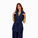 Blazer croisé femme sans manches-SAHAR