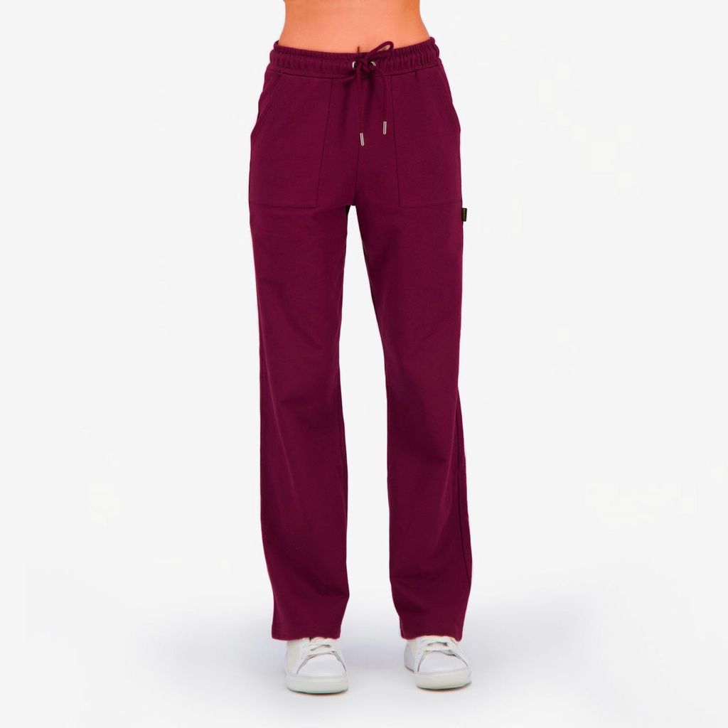 Jogger femme jambe droite avec poches plaquées