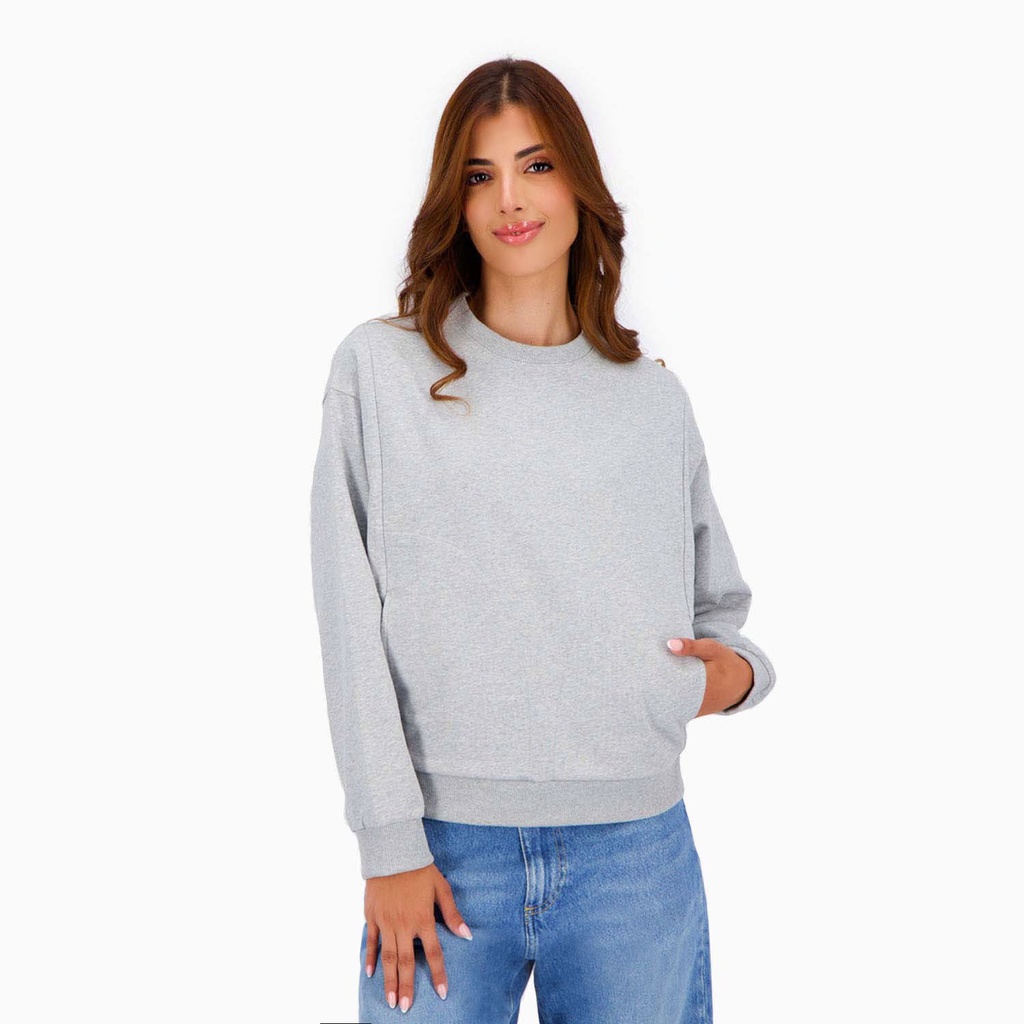 Sweat femme avec poches cotés