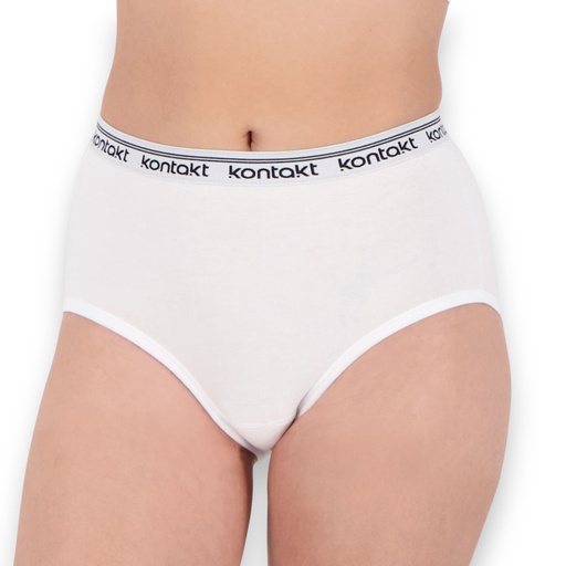 [05-010-142-002-K000-L] Hipster femme en coton stretch (Blanc, L)