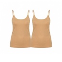 Lot de 2 caracos femme en microfibre extensible