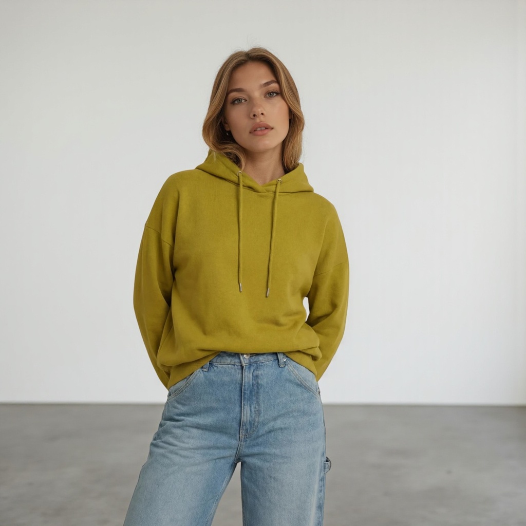 Hoodie oversized femme avec broderie