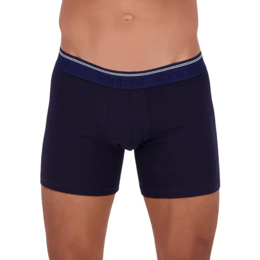 [05-010-06-044-K015-L] Boxer homme en coton stretch (Bleu Marine, L)