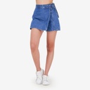 Skort femme avec noued en jeans - SOUKAINA 2.0