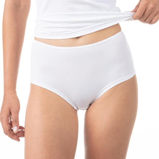 Culotte taille haute femme en microfibre extensible