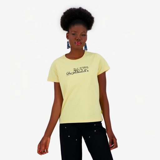 T-shirt femme manches courtes 365 DAYS ذكريات