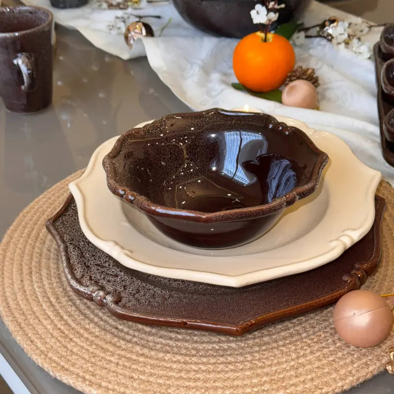 service de table chocolat