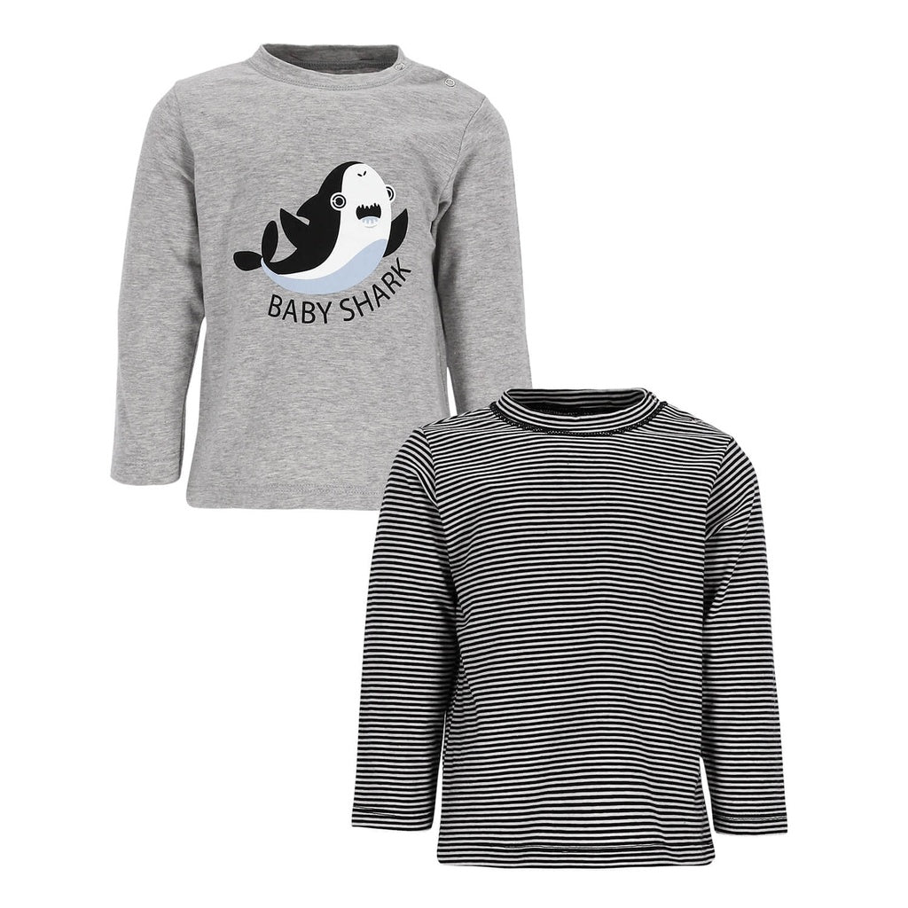 Gris Chiné / Rayé Blanc Noir