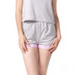 Gris Chiné Imprimé Triangle Rose
