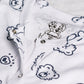 Blanc Imprimé Dots Marine