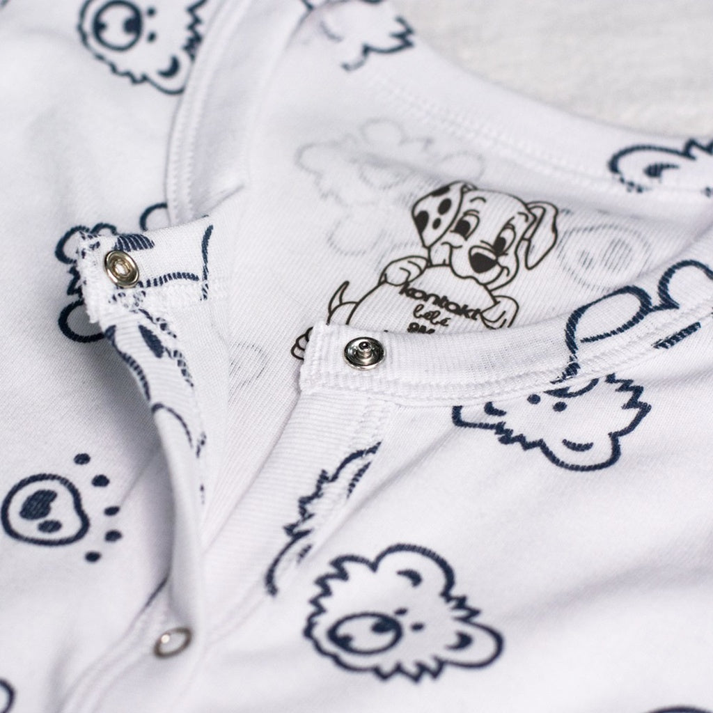 Blanc Imprimé Dots Marine