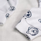 Blanc Imprimé Dots Marine