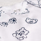 Blanc Imprimé Dots Marine