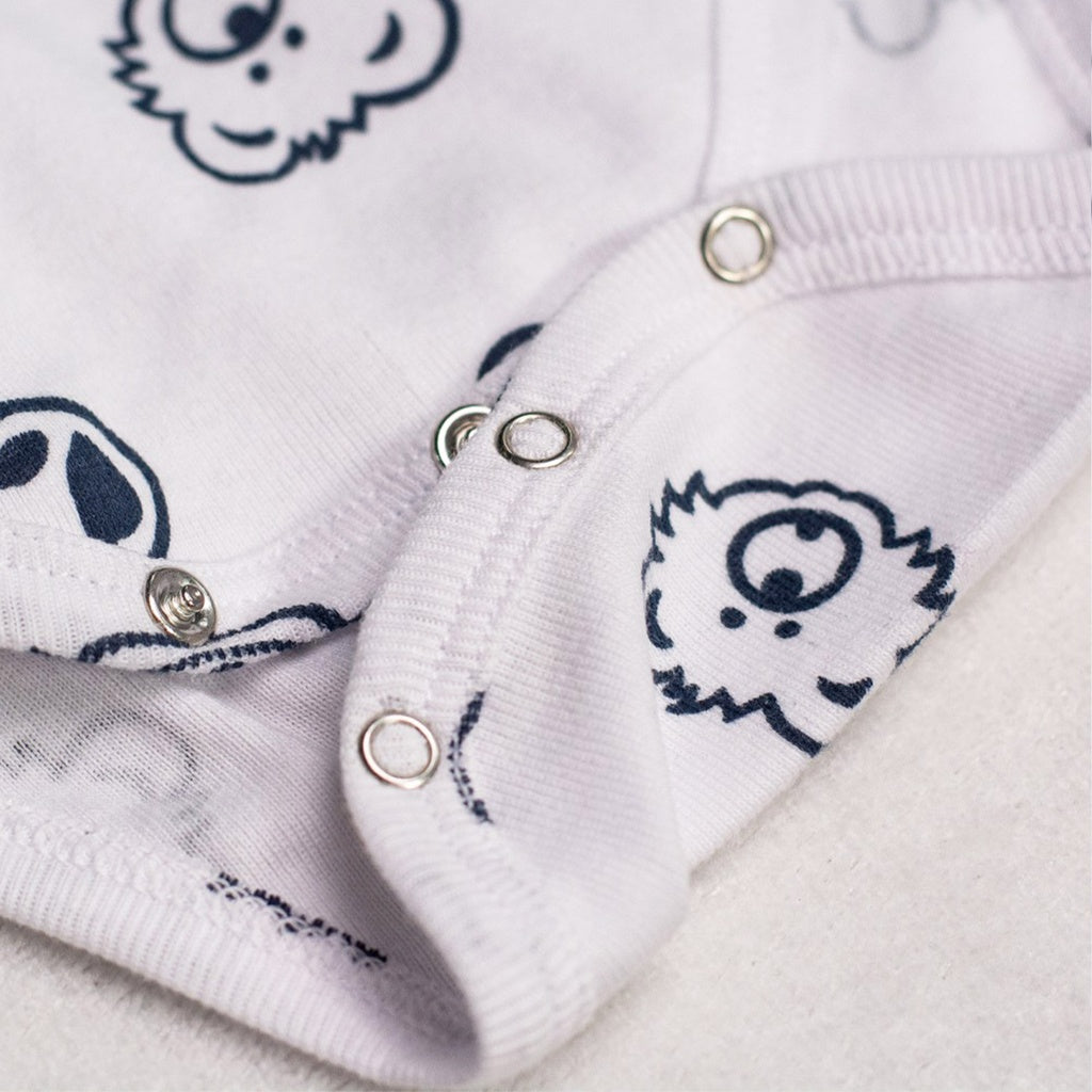Blanc Imprimé Dots Marine