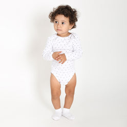 Blanc Imprimé Dots Marine