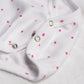 Blanc Imprimé Dots Rose