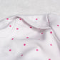 Blanc Imprimé Dots Rose