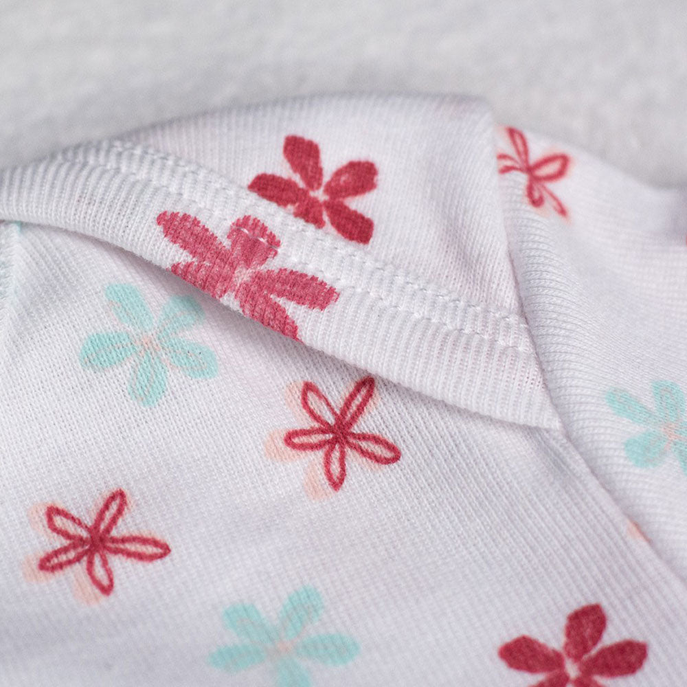 Blanc Imprimé Dots Rose