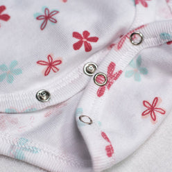 Blanc Imprimé Dots Rose