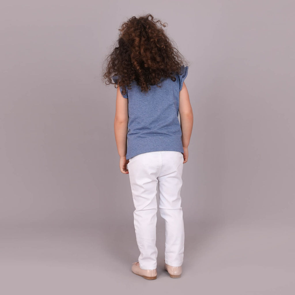 Bleu Jeans / Blanc