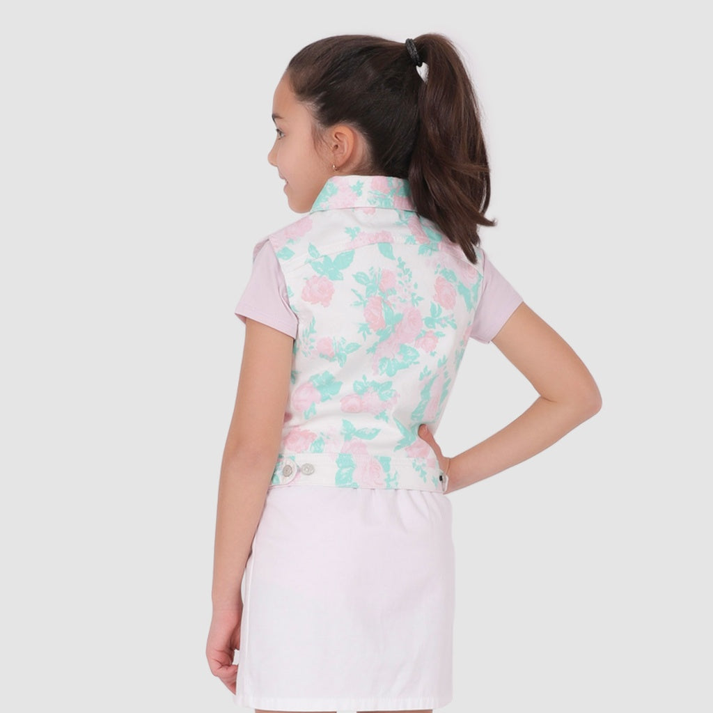 Blanc Imprimé Fleur