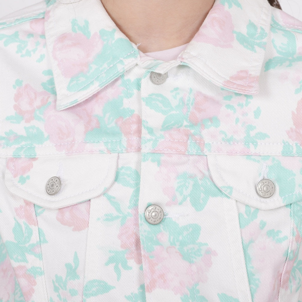 Blanc Imprimé Fleur