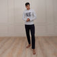 Marine / Gris Chiné