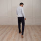 Marine / Gris Chiné