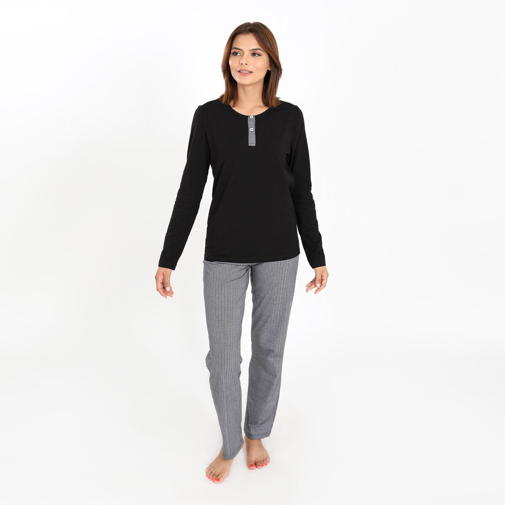 Noir / Imprimé Chevron